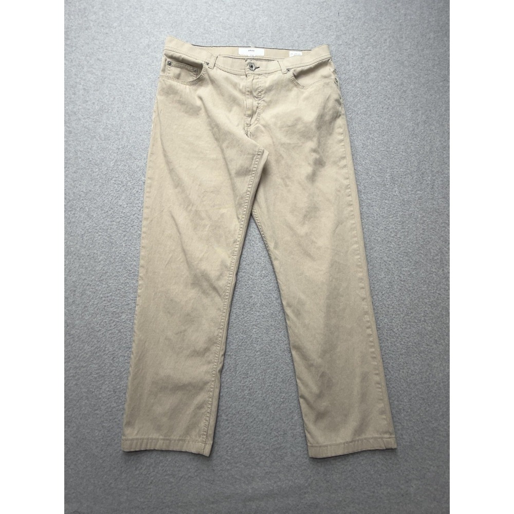 Brax Pants Mens 34x34 Actual 32x28 Cooper Fancy Regular Fit Stretch Chino Casual